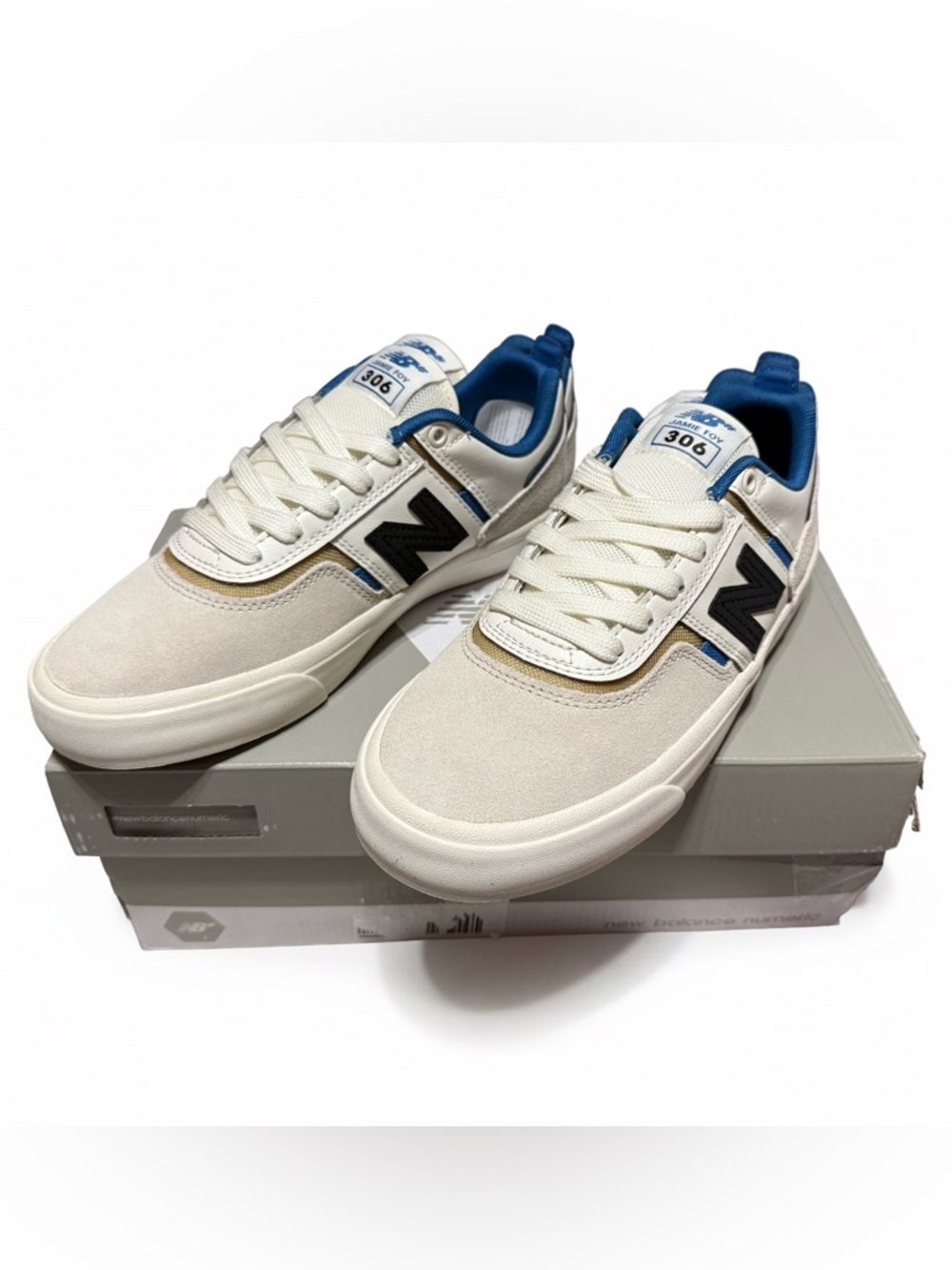 New Balance 306 Low Sneakers in Cream, Navy and Black Men’s size 5.5